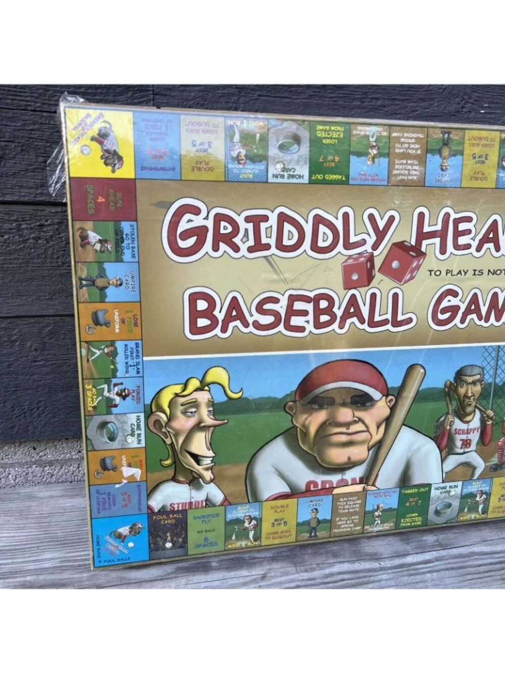 RARE Griddly Headz Baseball Family Board Game 2005~New & Factory Sealed!